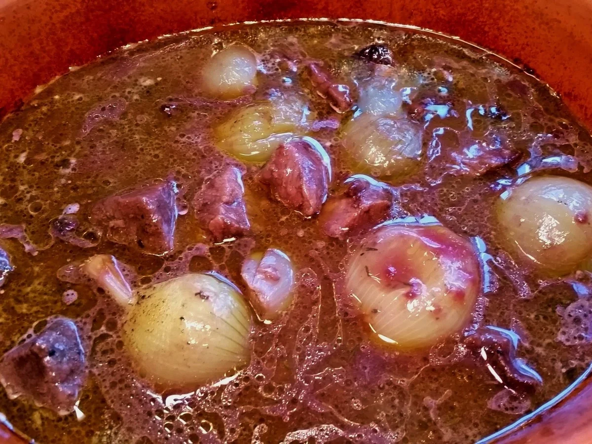 Römertopf - Rindfleisch in Rotwein - Rezept - Bild Nr. 4527