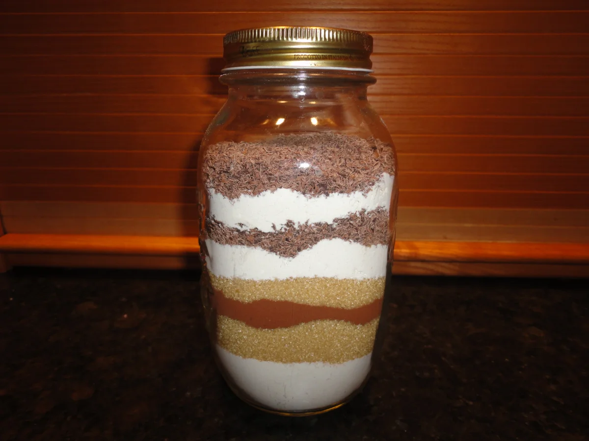 Rezept: Geschenke aus der Küche - Backmischung im Glas Bild Nr. 4556 Geschenke aus der Küche - Backmischung im Glas - Rezept - Bild Nr. 4556