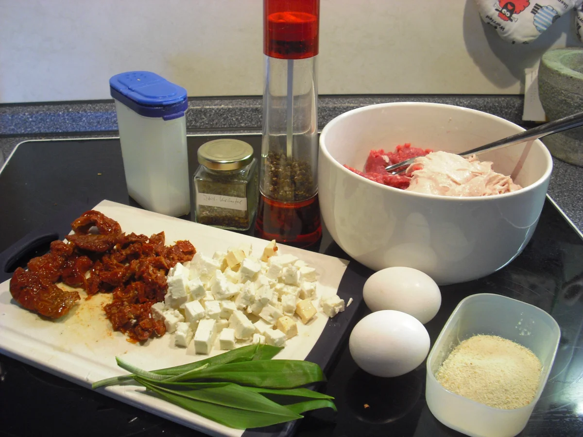 Hackbraten mediterrane Art - Rezept - Bild Nr. 4558