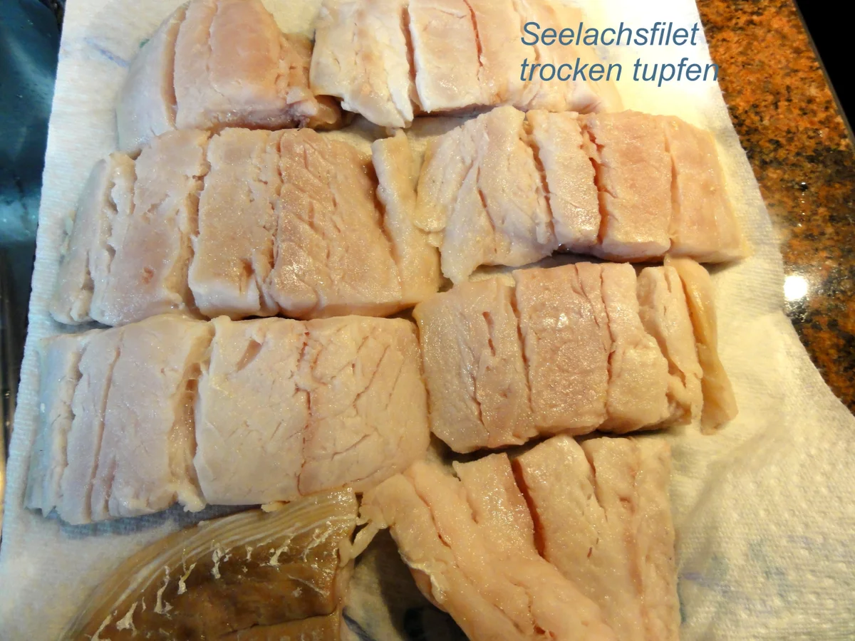Fisch:   SEELACHS in  ~Kräuter-Ei~ - Rezept - Bild Nr. 4578