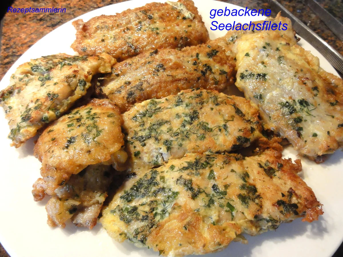 Fisch:   SEELACHS in  ~Kräuter-Ei~ - Rezept - Bild Nr. 4583