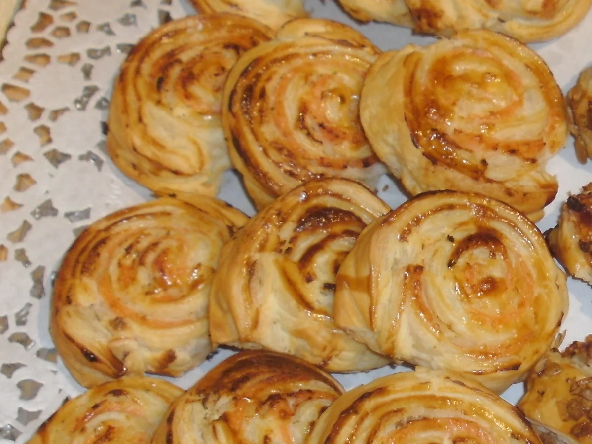 Blätterteig-Lachs-Schnecken - Rezept - Bild Nr. 4581