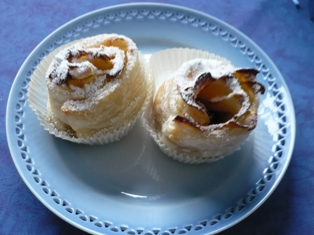 Blätterteig - Apfel - Rosen - Rezept - Bild Nr. 4589