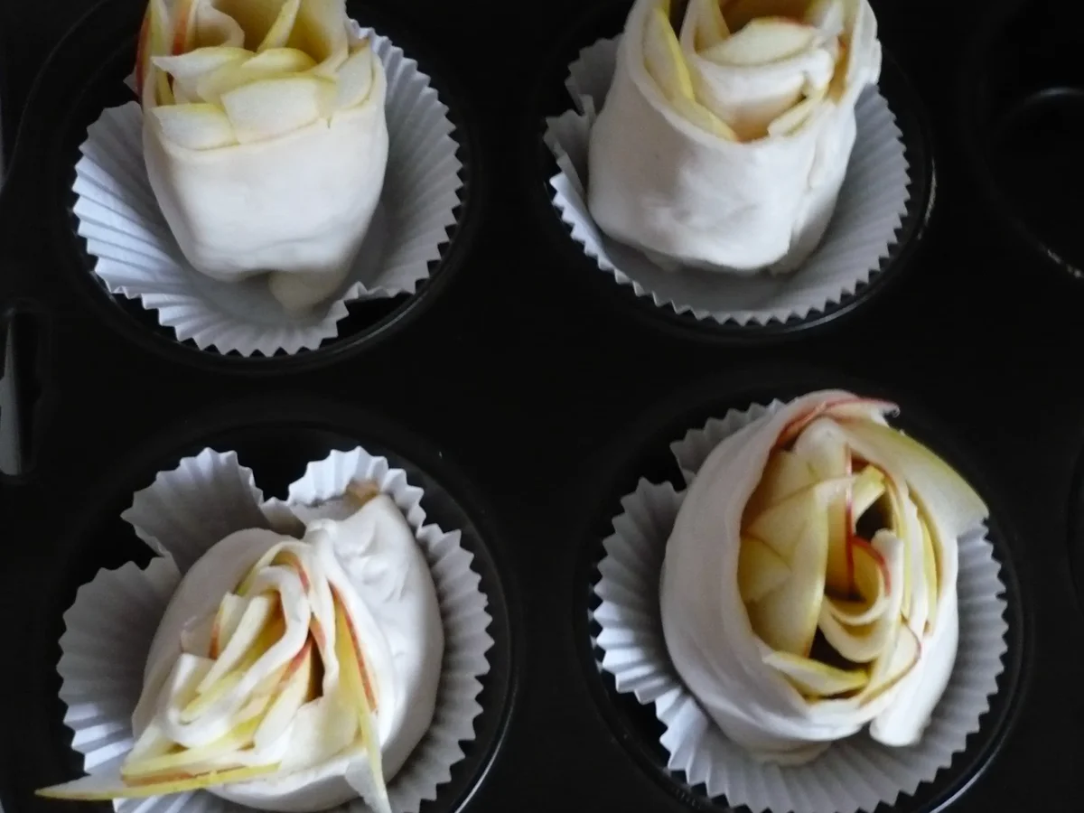 Blätterteig - Apfel - Rosen - Rezept - Bild Nr. 4593