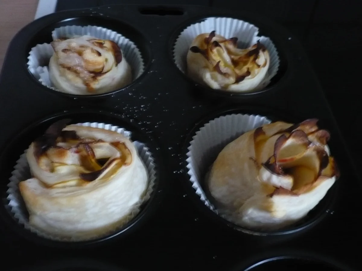 Blätterteig - Apfel - Rosen - Rezept - Bild Nr. 4594