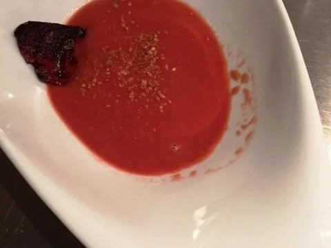 Topinamburcremesuppe mit Roten Rüben Chips - Rezept - Bild Nr. 4596