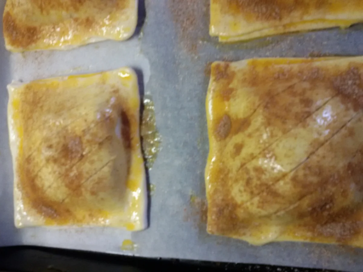 Blätterteig mit Apfel - Vanillepudding  - Rezept - Bild Nr. 4626