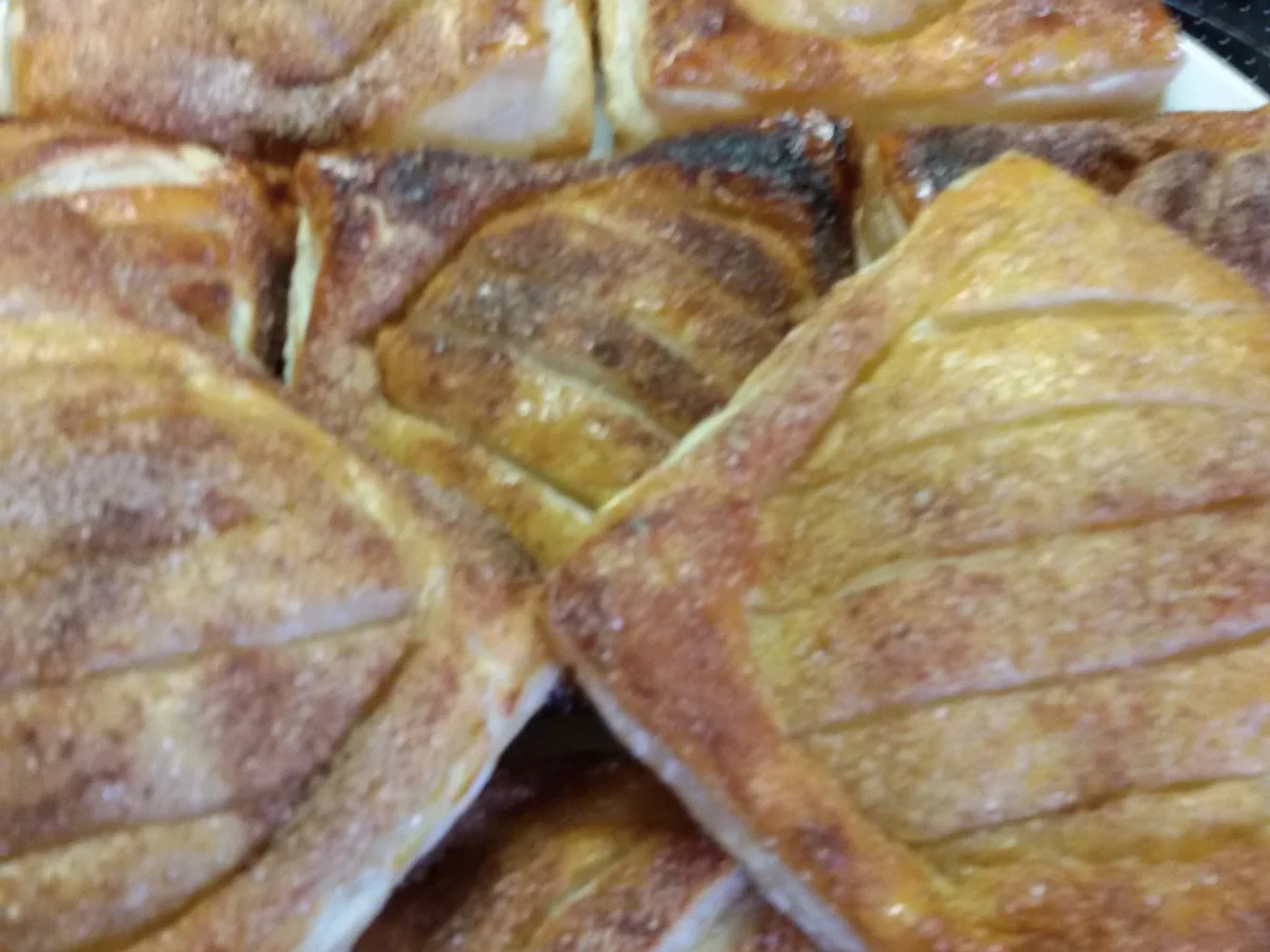 Blätterteig mit Apfel - Vanillepudding  - Rezept - Bild Nr. 4629