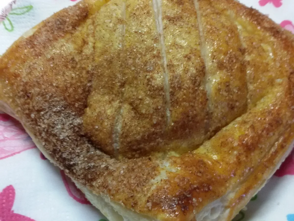 Blätterteig mit Apfel - Vanillepudding  - Rezept - Bild Nr. 4631