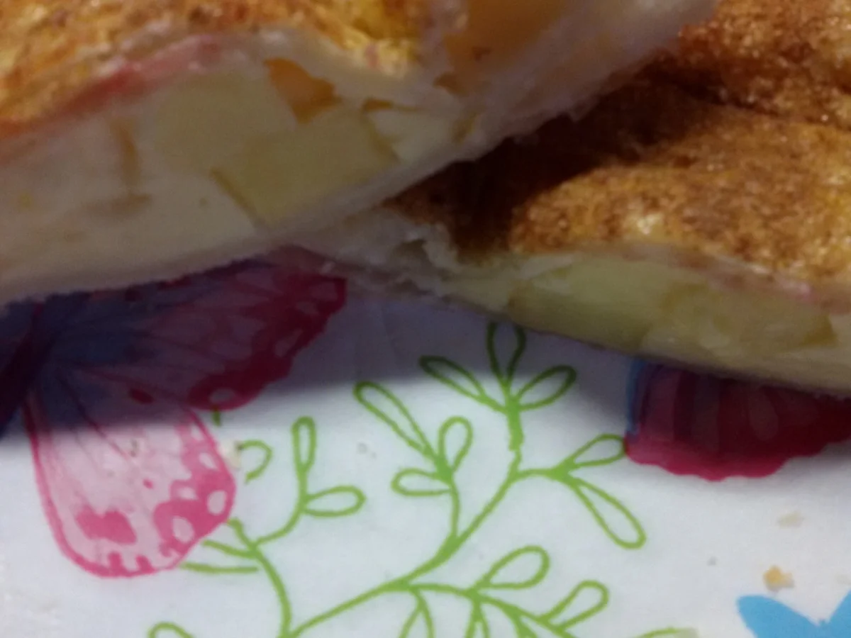 Blätterteig mit Apfel - Vanillepudding  - Rezept - Bild Nr. 4633