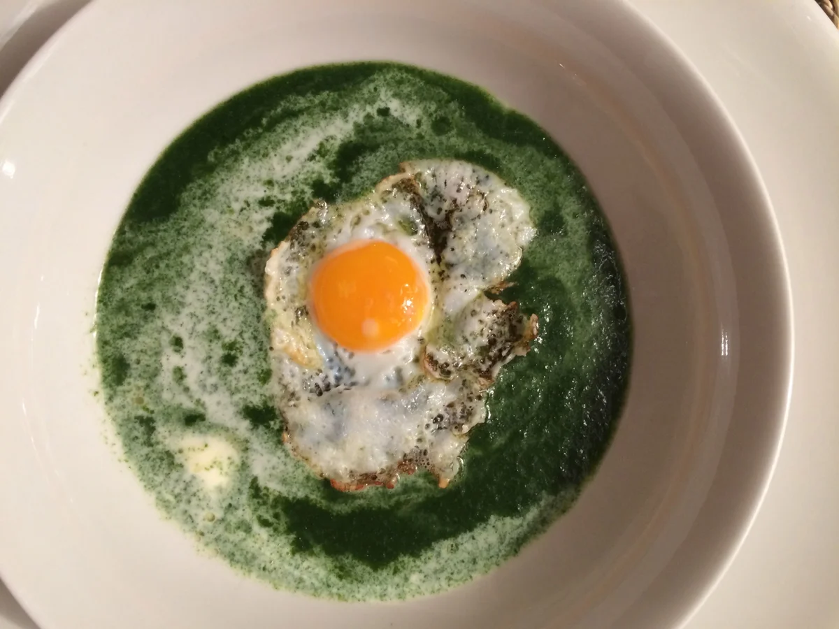 Spinatsuppe mit Wachtelei - Rezept - Bild Nr. 4633