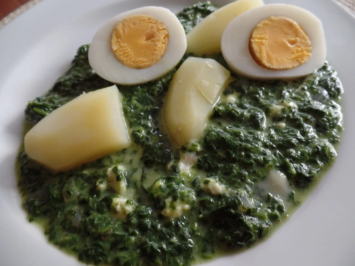 Eier auf Gorgonzola-Spinat - Rezept - Bild Nr. 4649