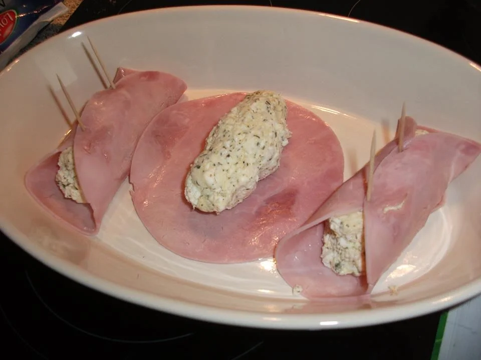 3 gefüllte Schinkenröllchen - Rezept - Bild Nr. 4656