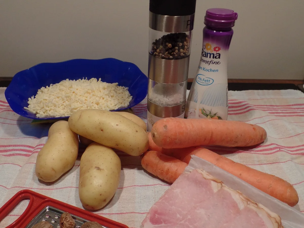 Kartoffel-Möhren -Kasseler-Gratin - Rezept - Bild Nr. 4668