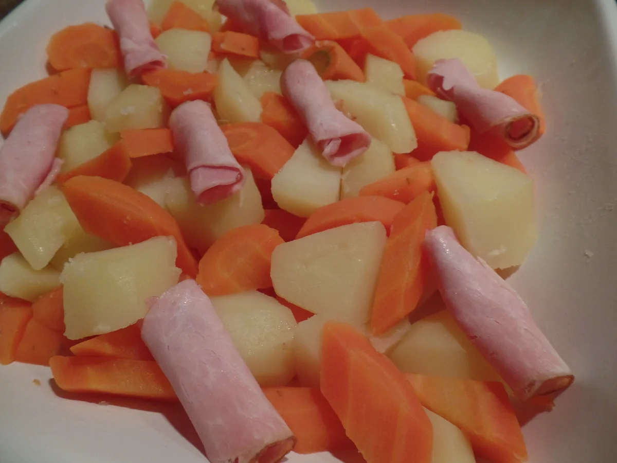 Kartoffel-Möhren -Kasseler-Gratin - Rezept - Bild Nr. 4674