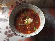feurige Paprika-Bohnensuppe mit Salsiccia Wurst - Rezept - Bild Nr. 4693