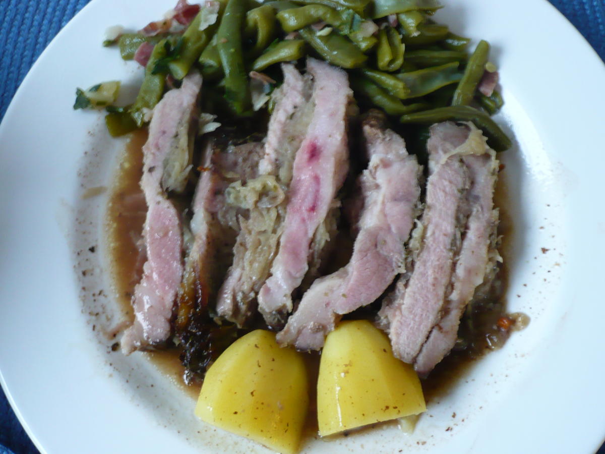 Schichtbraten mit Biersoße - Rezept mit Bild - kochbar.de