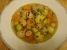 Gemüsesuppe mit Fleischklößchen und Würstchen - Rezept - Bild Nr. 4768