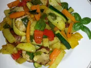 Gemüsepfanne mit Frikadellenbällchen - Rezept - Bild Nr. 4885