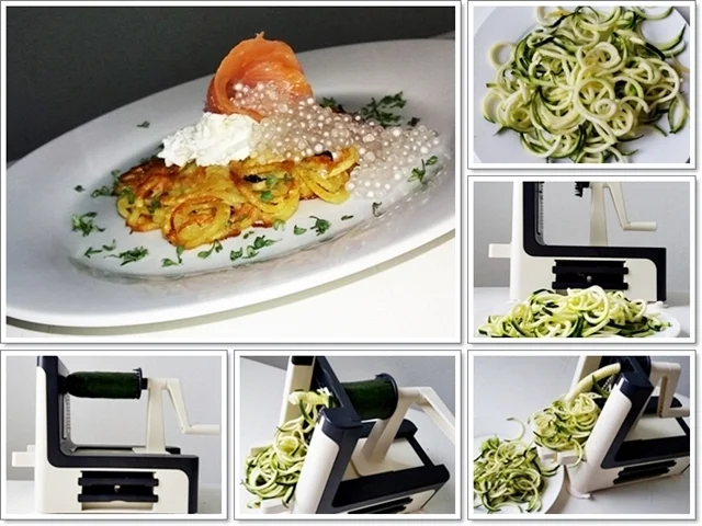 „Spagetti“ Rösti  mit Mascarpone, Lachs & Topioka Perlen - Rezept - Bild Nr. 4894