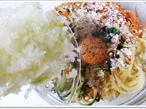 „Spagetti“ Rösti  mit Mascarpone, Lachs & Topioka Perlen - Rezept - Bild Nr. 4898