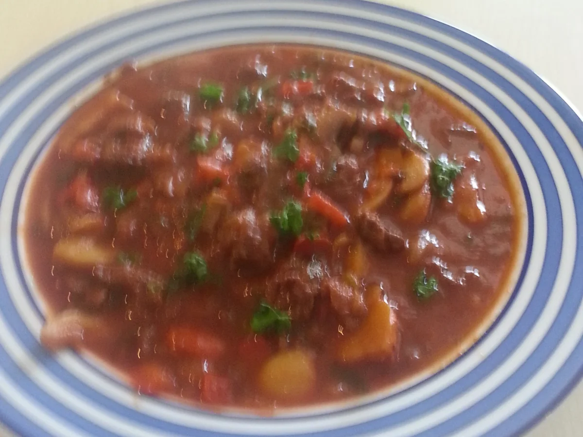 Gulaschsuppe ( geeignet bei einer Stoffwechselkur ) - Rezept - Bild Nr. 4904