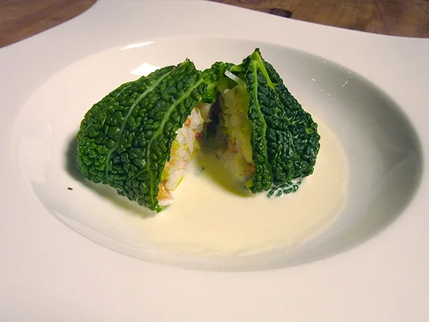 Wirsingkuppeln mit Zander und Garnelen - Rezept - Bild Nr. 4918