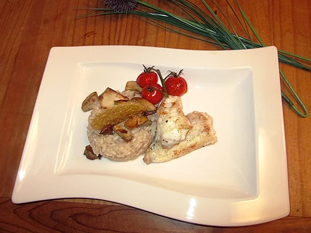 Steinpilzrisotto mit Seeteufel - Rezept - Bild Nr. 4919