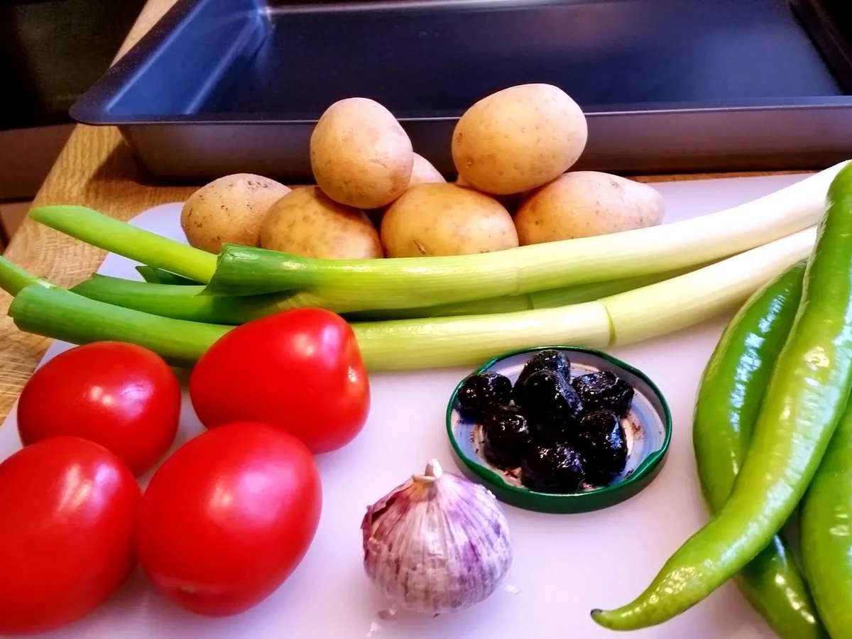 Buntes Beilagen-Blech mit Lamm-Koteletts - Rezept - Bild Nr. 4920