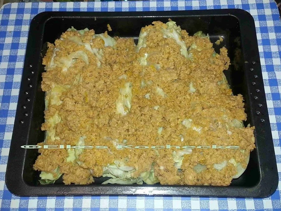 Rezept: Ofenspitzkohl mit Kartoffelstampf und Steinpilzöl Bild Nr. 4933 Ofenspitzkohl mit Kartoffelstampf und Steinpilzöl - Rezept - Bild Nr. 4933