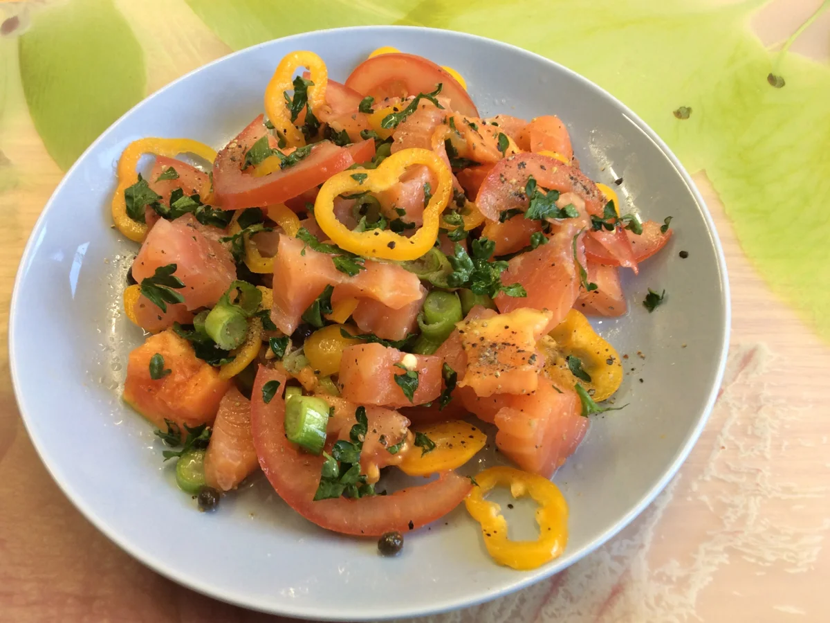 Rezept: Lachssalat Bild Nr. 4931 Lachssalat - Rezept - Bild Nr. 4931