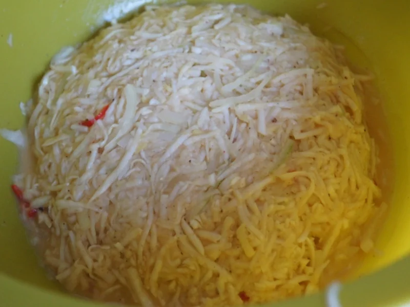 Rezept: Sellerie-Rösti mit Dipp Bild Nr. 4961 Sellerie-Rösti mit Dipp - Rezept - Bild Nr. 4961