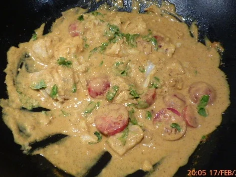 Kabeljau mit Kokos-Basilikum-Sauce aus dem Wok - Rezept - Bild Nr. 4960