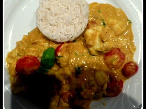 Kabeljau mit Kokos-Basilikum-Sauce aus dem Wok - Rezept - Bild Nr. 4961