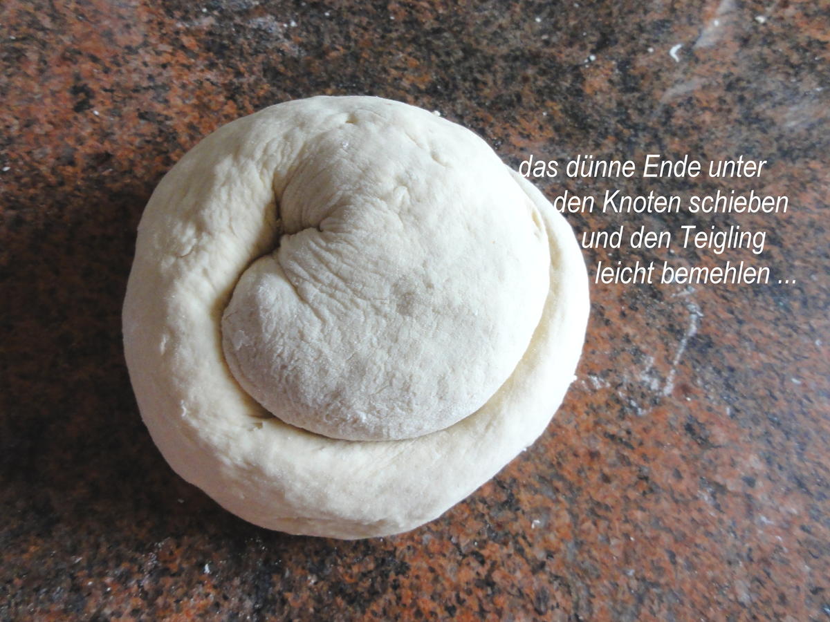 Brot:   DINKELKNOTEN (Weißbrot) - Rezept - Bild Nr. 4964