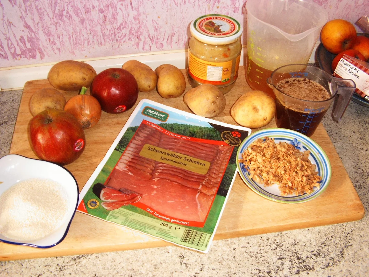 Schinken-Apfel-Kraut-Rollen - Rezept - Bild Nr. 4991