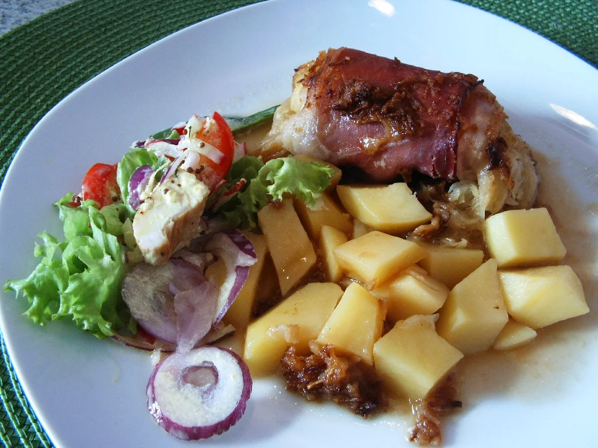 Schinken-Apfel-Kraut-Rollen - Rezept - Bild Nr. 5003