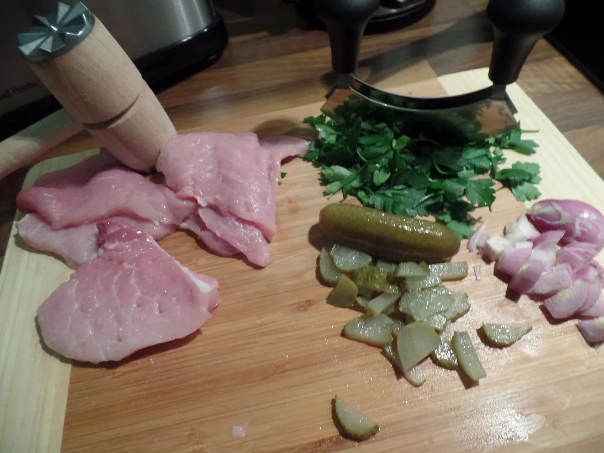 Polenta-Schnitzelchen mit Kartoffelsalat - Rezept - Bild Nr. 4999