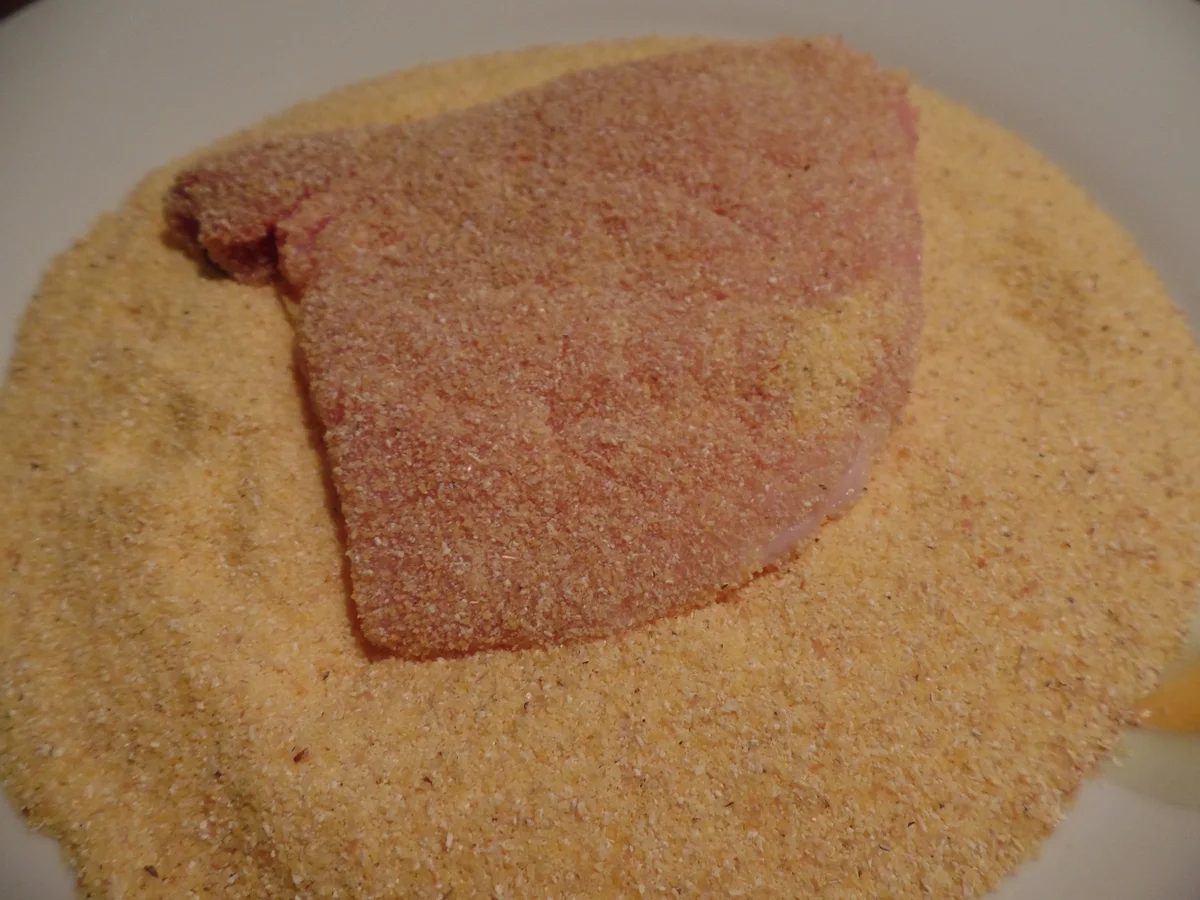 Polenta-Schnitzelchen mit Kartoffelsalat - Rezept - Bild Nr. 5000