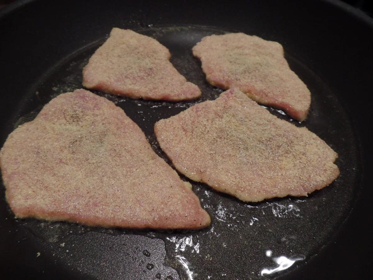 Polenta-Schnitzelchen mit Kartoffelsalat - Rezept - Bild Nr. 5001