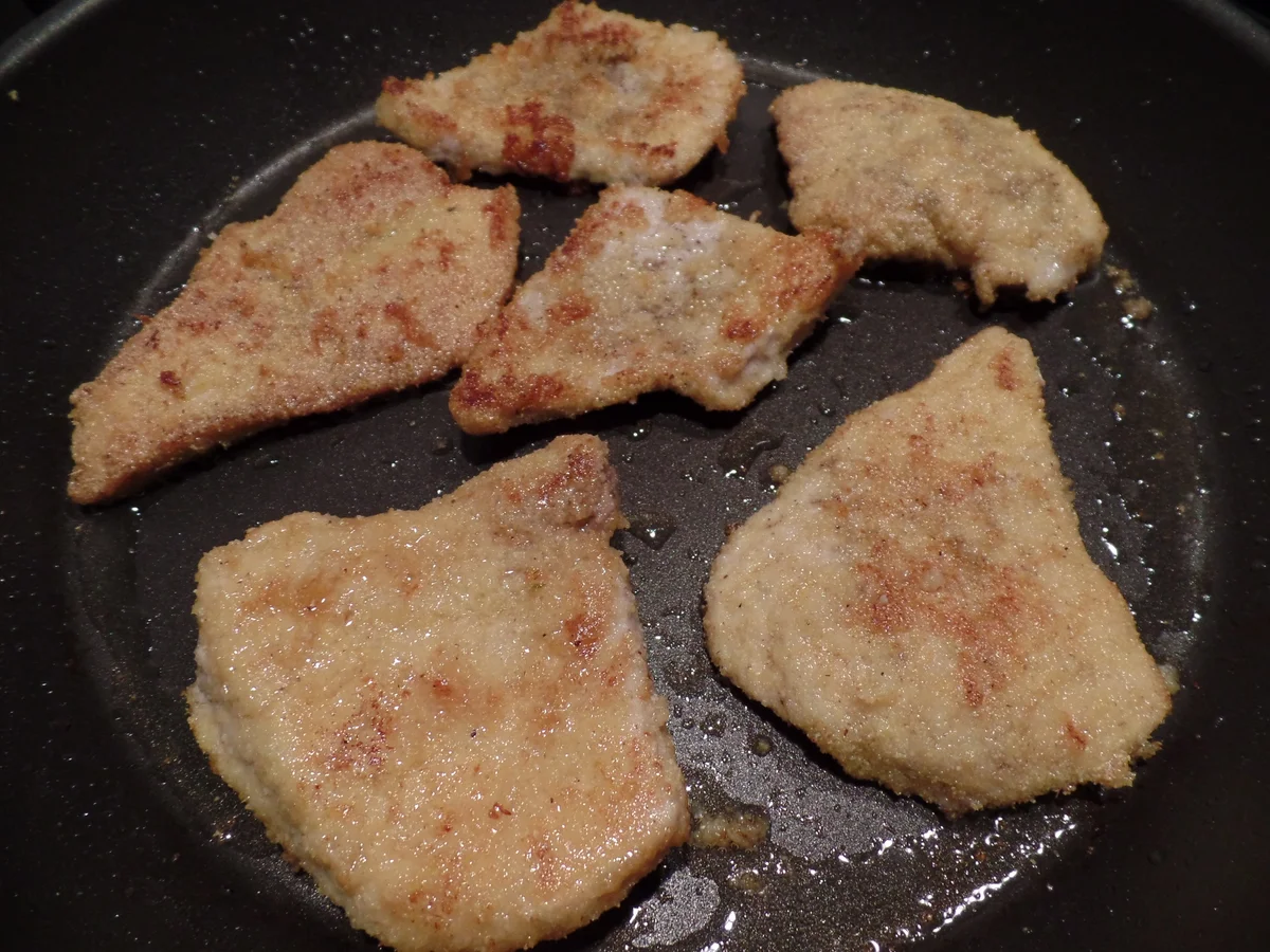 Polenta-Schnitzelchen mit Kartoffelsalat - Rezept - Bild Nr. 5002