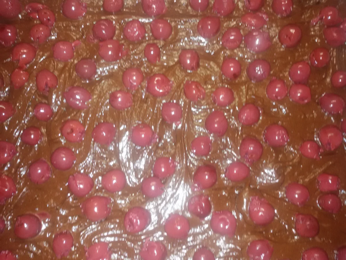 Schoko - Kirsch Blechkuchen - Rezept - Bild Nr. 5035