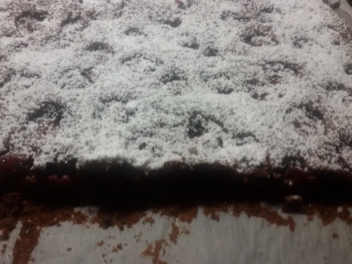 Schoko - Kirsch Blechkuchen - Rezept - Bild Nr. 5040