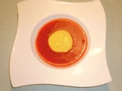 Erdbeersüppchen mit Passionsfruchtsorbet - Rezept