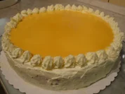 Schokoladen-Orangenfrischkäsetorte mit Eierlikörspiegel - Rezept - Bild Nr. 5080