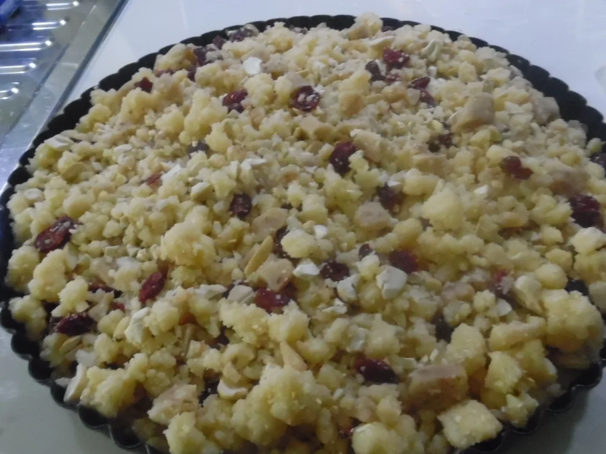 Toffee-Cashew-Crumble-Tarte - Rezept - Bild Nr. 5087