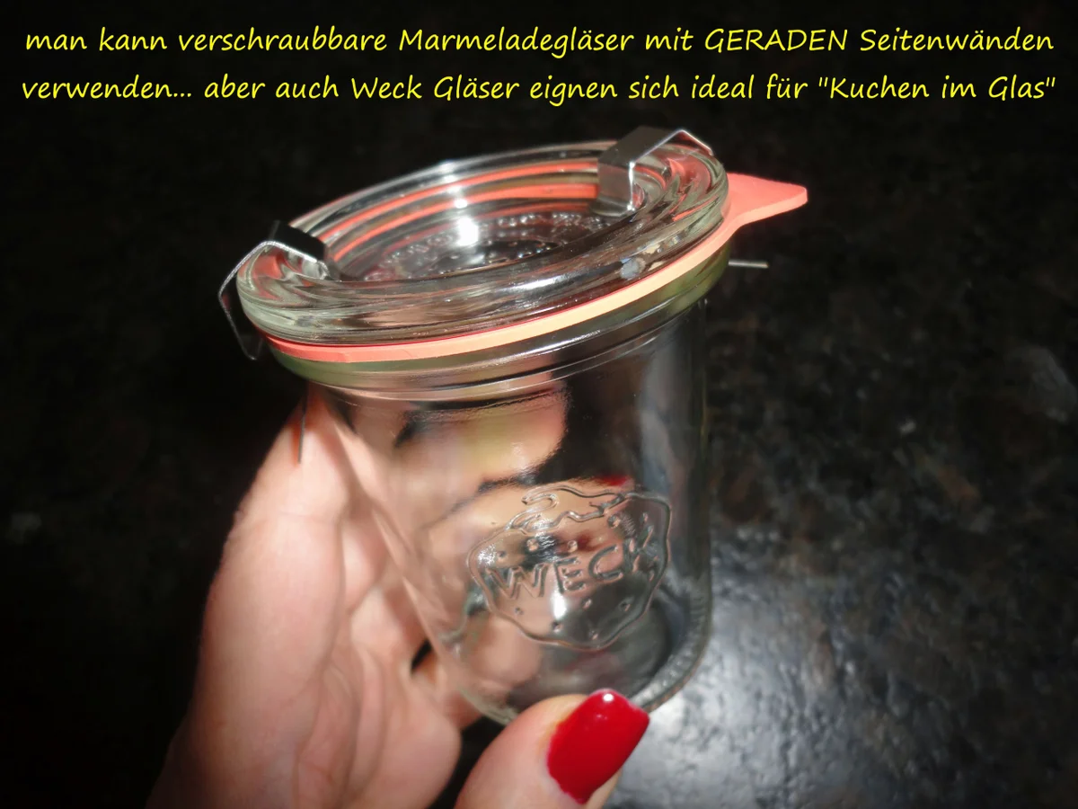 Rezept: Kuchen im Glas - auf Vorrat gebacken Bild Nr. 5096 Kuchen im Glas - auf Vorrat gebacken - Rezept - Bild Nr. 5096