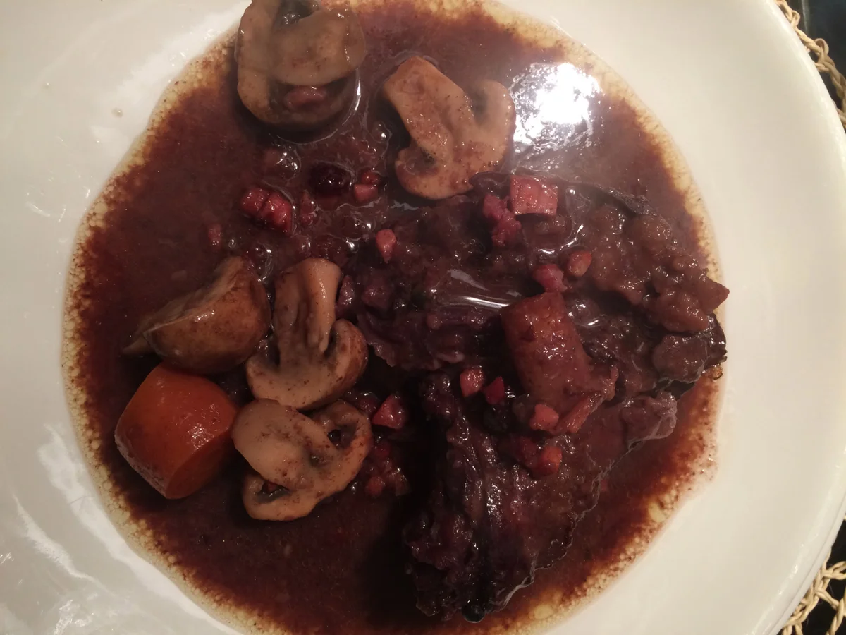 Coq au vin aus dem Römertopf - Rezept - Bild Nr. 5099