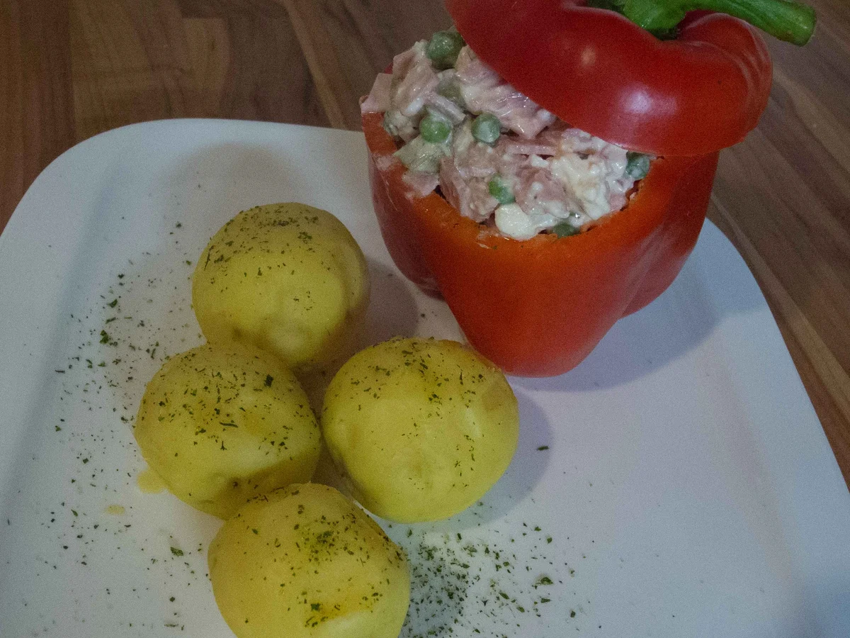 Salat: gefüllte Paprika - Rezept - Bild Nr. 2