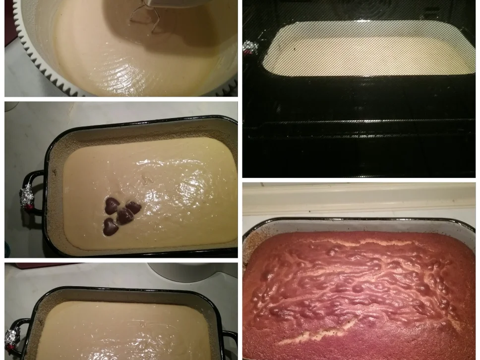 Rezept: Schlumpfiger Orangenkuchen mit dunklem Schokoherzen Bild Nr. 5180 Schlumpfiger Orangenkuchen mit dunklem Schokoherzen - Rezept - Bild Nr. 5180